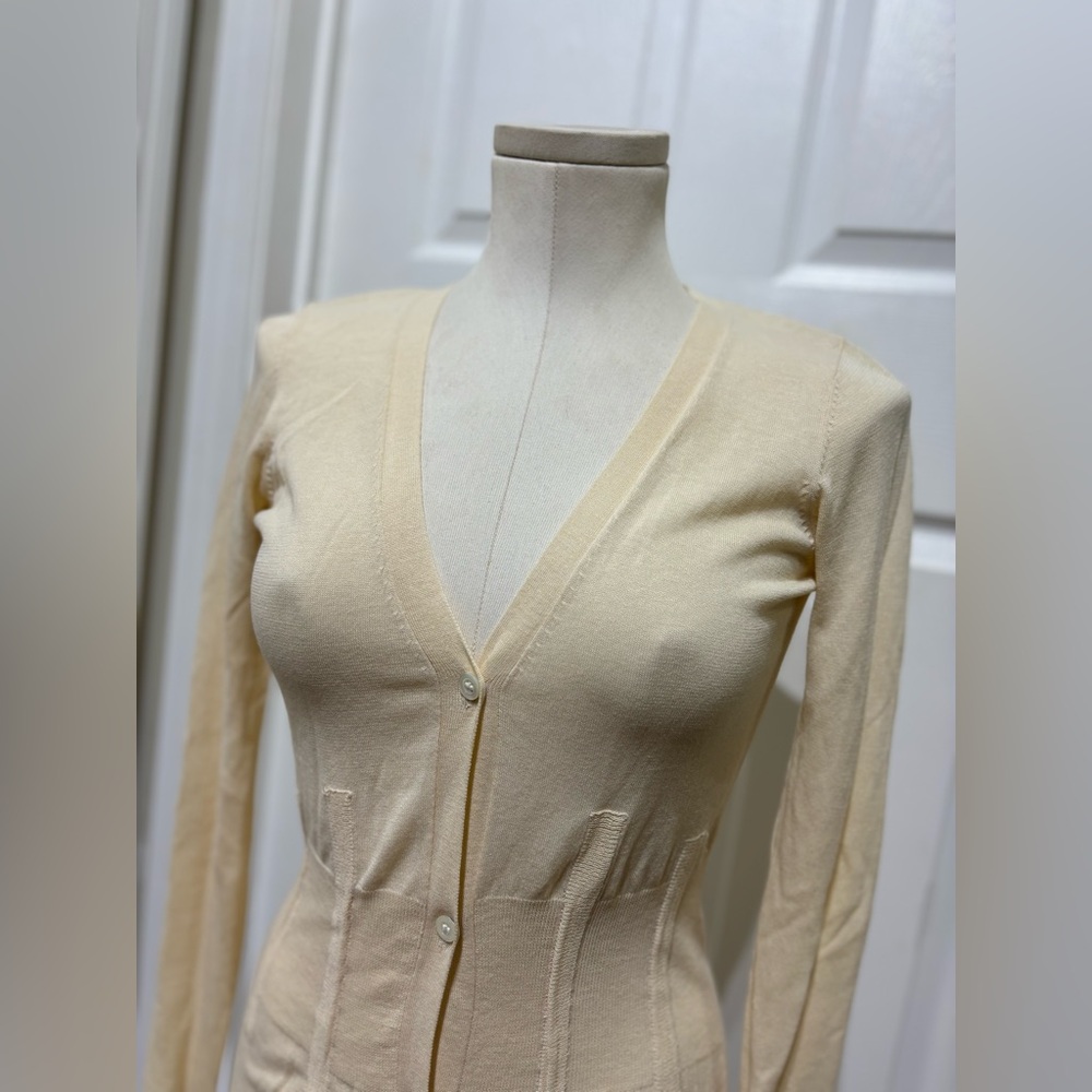 Ca Va De Soi  Cream/Beige Knit Cardigan